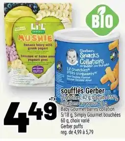 Metro Lil' mushie soufflés Gerber offer