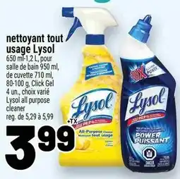 Metro Lysol all purpose cleaner offer