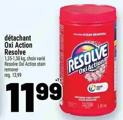 Metro Resolve Oxi Action stain remover offer