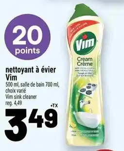 Metro Vim sink cleaner offer