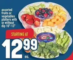 Marché Adonis assorted fruits or vegetables platters offer