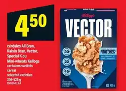 Maxi Kellogg's cereal selected varieties offer