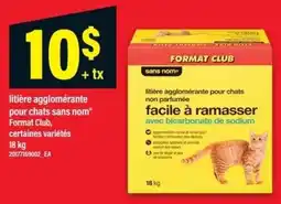 Maxi Format Club litière agglomérante pour chats sans nom* offer