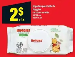Maxi Huggies natural care lingettes pour bébé offer