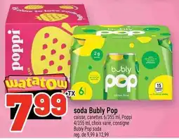 Metro Poppi soda Bubly Pop offer
