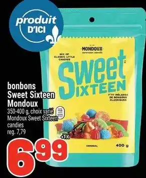 Metro mondoux sweet sixteen candies offer