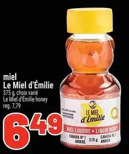 Metro Le Miel d'Émilie honey offer