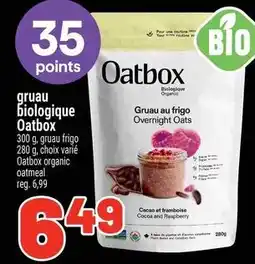 Metro Oatbox overnight oats cocoa and raspberry offer