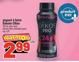 Metro Danone Oikos drinkable yogurt offer