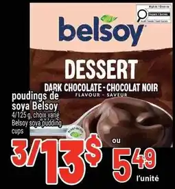 Metro Belsoy dessert dark chocolate offer