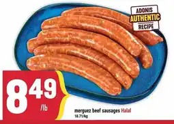 Marché Adonis adonis merguez beef sausages offer