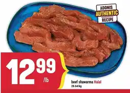 Marché Adonis beef shawarma offer