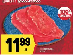 Marché Adonis Halal beef cutlets offer