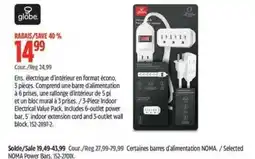 Canadian Tire Globe 3-piece indoor electrical value pack offer