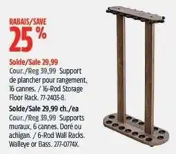Canadian Tire 16-Rod Storage Floor Rack offer