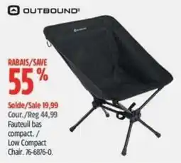 Canadian Tire Outbound low compact chair offer