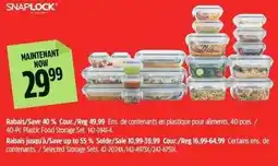Canadian Tire Snaplock plastic food storage set offer