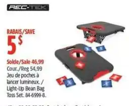 Canadian Tire Rec-Tek light-up bean bag toss set offer