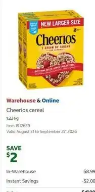 Costco Cheerios cereal offer