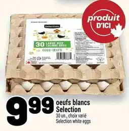 Metro Selection white eggs offer