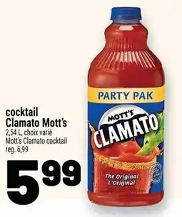 Metro Mott's Clamato cocktail offer