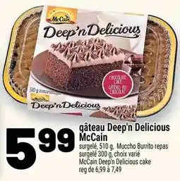 Metro McCain Deep'n Delicious cake offer