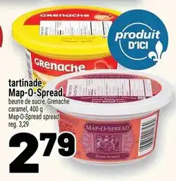 Metro Map-O-Spread beurre de sucre, Grenache caramel offer