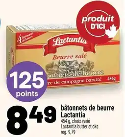 Metro Lactantia batonnets de beurre offer