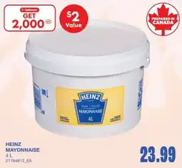 Wholesale Club Heinz mayonnaise offer