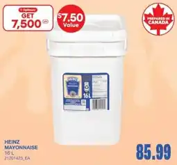 Wholesale Club Heinz mayonnaise offer