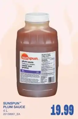 Wholesale Club Sunspun plum sauce offer
