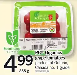 Loblaws PC Organics grape tomatoes offer