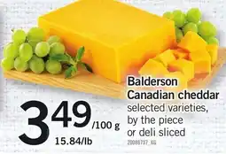 Loblaws Balderson canadian cheddar offer