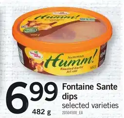 Loblaws Fontaine Sante dips offer