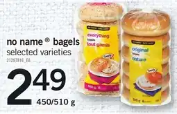 Loblaws no name bagels selected varieties offer