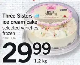 Loblaws Three Sisters ice cream cake offer