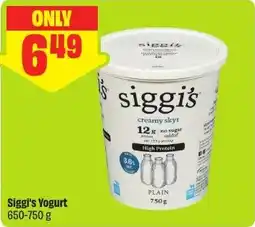 FreshCo Siggi's Yogurt offer