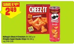 FreshCo Kellogg's Cheez-It Crackers or Pringles Super Stacks Chips offer
