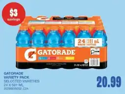 Wholesale Club Gatorade variety pack offer