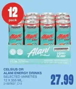 Wholesale Club Alani energy drinks offer