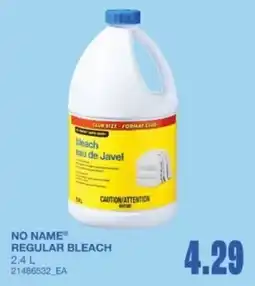 Wholesale Club No Name regular bleach offer