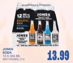 Wholesale Club Jones soda offer