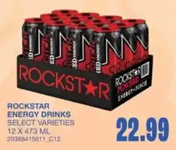 Wholesale Club Rockstar energy drinks offer