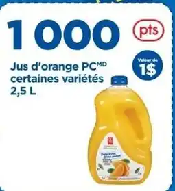 Maxi PC orange juice offer