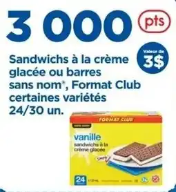 Maxi Sandwiches à la crème glacée ou barres sans nom offer