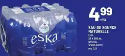 Metro Eskanatural spring water offer