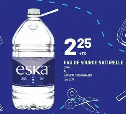 Metro eska natural spring water offer