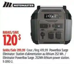 Canadian Tire Motomaster PowerBox Surge Eliminator offer