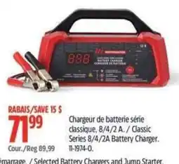 Canadian Tire WORX Classic Series 8/4/2A Battery Charger offer