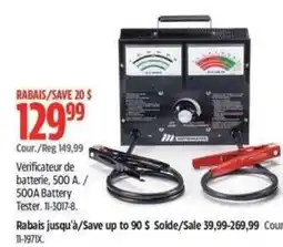 Canadian Tire Automaster 500A Battery Tester offer